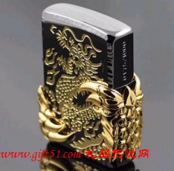 zippo打火機(jī)黑金中國(guó)龍