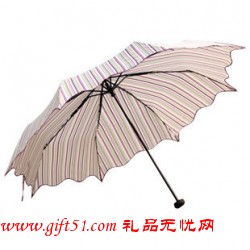 荷葉邊三折傘 防紫外線遮陽(yáng)傘