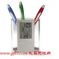 透明筆筒萬(wàn)年歷定制