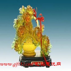 琉璃樹(shù)一攬富貴擺件定做