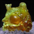 坐擁百財(cái)琉璃擺件定制