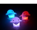 七彩海豚電子小夜燈定制,變色小夜燈|廣告促銷(xiāo)禮品燈定做
